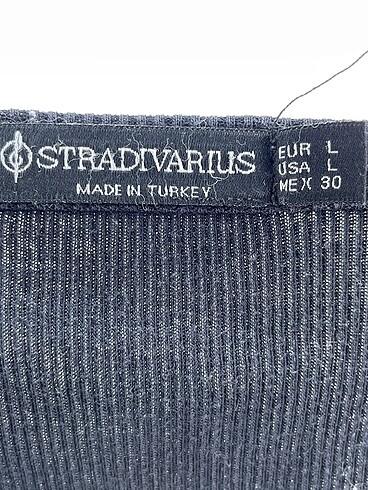 l Beden siyah Renk Stradivarius Bluz %70 İndirimli.