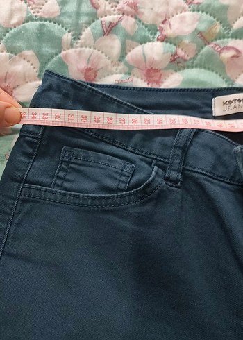 Kadın Mavi Normal Boy Denim Pantolon - Görsel 4