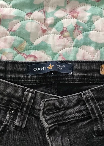 Gri Bağcıklı Rahat Kesim Kadın Kot Pantolon - Görsel 2