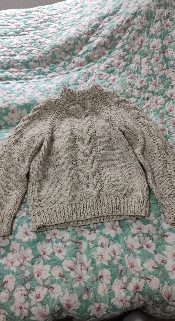 Bohem Tarz Gri Örgü Kazak - Görsel 4