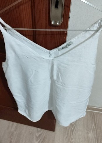 Pembe Straplez Kısa Kollu Pamuklu Kız Gömlek - Görsel 4