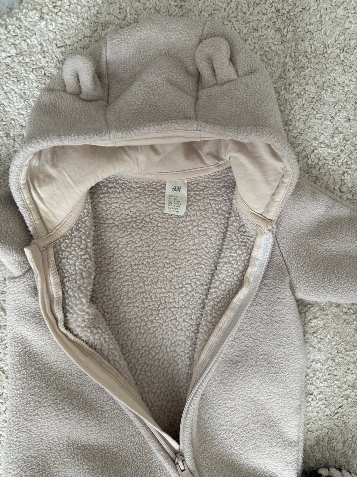 Gri Kürklü Bebek Tulumu - Görsel 2