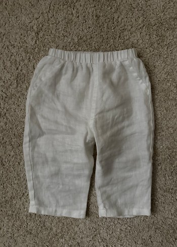 Beyaz Bebek Kız keten takım Dantel Detaylı - Görsel 3