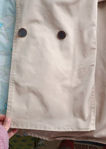 Bej Midi Kadın Trençkot - Görsel 7