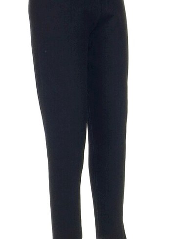 Siyah Midi Denim Kadın Tayt - Görsel 2