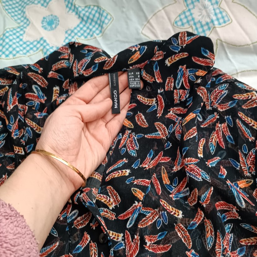 Çok Renkli Baskılı Hamile Tunik - Görsel 4