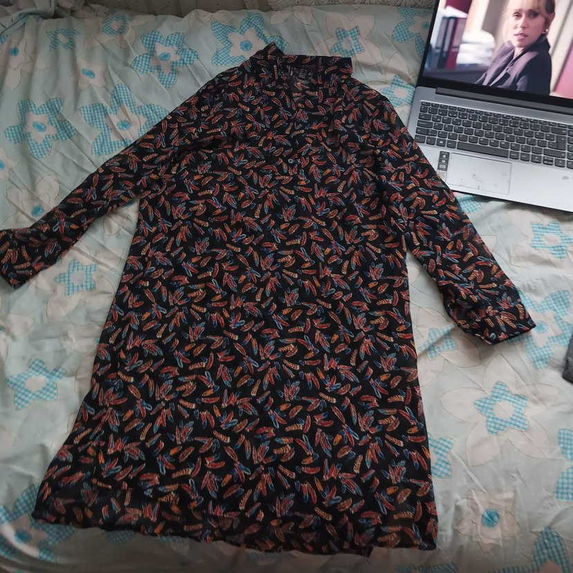 Çok Renkli Baskılı Hamile Tunik - Görsel 2