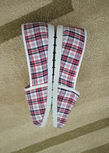 Erkek Çok Renkli Kareli Ev Terliği - Görsel 5