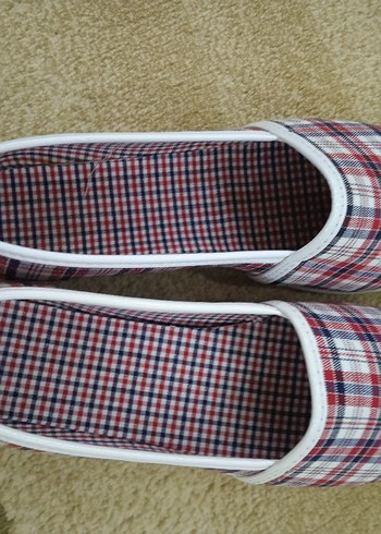 Erkek Çok Renkli Kareli Ev Terliği - Görsel 3