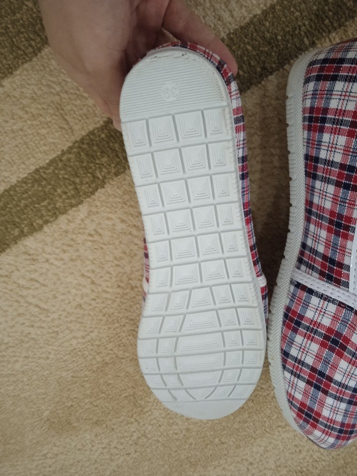 Erkek Çok Renkli Kareli Ev Terliği - Görsel 2