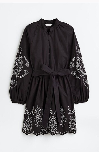 H&M H&M işlemeli elbise