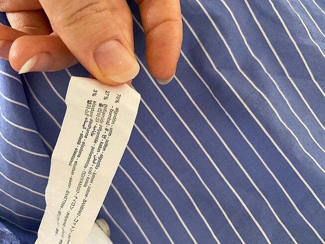 xs Beden mavi Renk Zara çizgili gömlek.