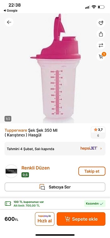 No Brand Tupperware Şek Şek