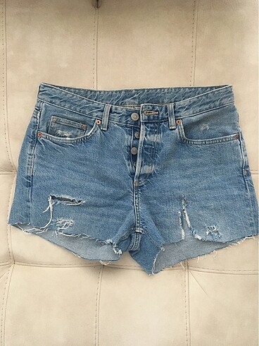 H&M H&M Yırtık Kot Şort