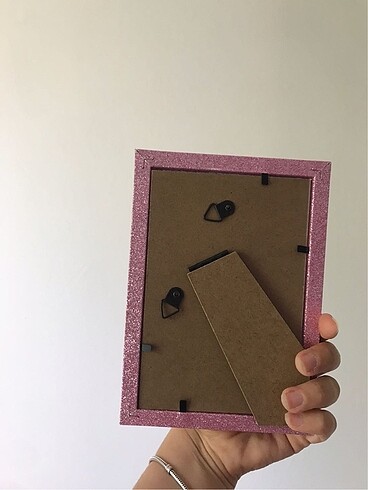 Beden Pembe Simli Çerçeve