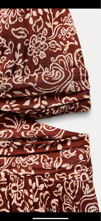 xl Beden çeşitli Renk Cut-Out Detaylı Desenli Midi Elbise