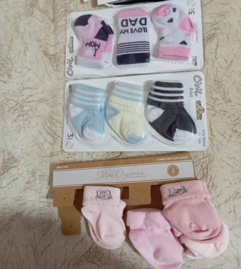 Erkek Bebek İçin 3'lü Çorap Seti - Görsel 2