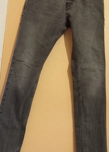 Gri Erkek Denim Pantolon Regular Fit - Görsel 3