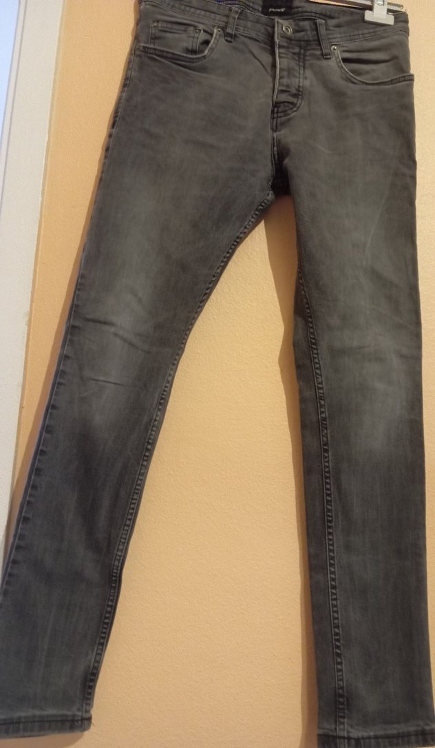 Gri Erkek Denim Pantolon Regular Fit - Görsel 2