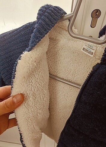 24-36 Ay Beden mavi Renk Unisex çocuk mont hırka