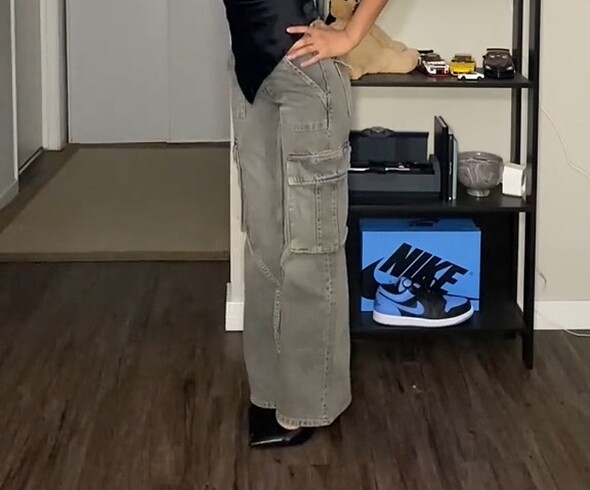 xs Beden Zara kargo jean