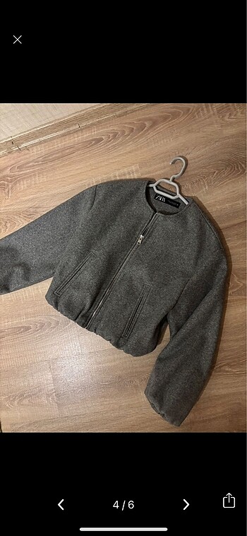 Zara gri bomber ceket