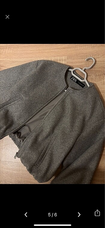 Zara Zara gri bomber ceket