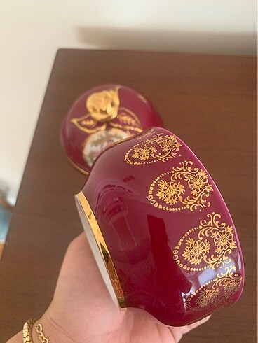 Beden bordo Renk Limoges damgalı