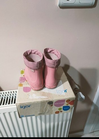 25 Beden pembe Renk Kız Çocuk Pembe igor Botlar