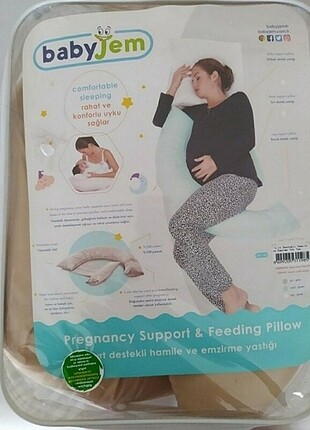 Hamile destek yastığı ve fırça 