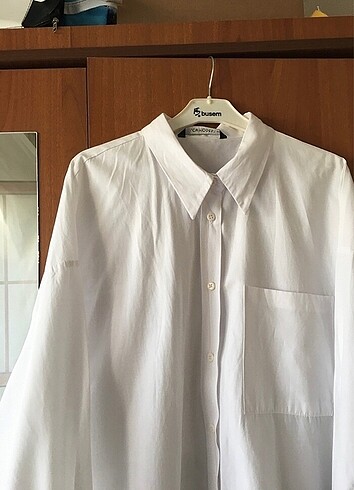 44 Beden beyaz Renk Oversize beyaz gömlek