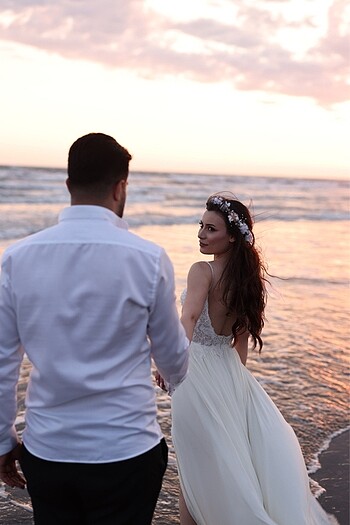 36 Beden Dış çekim elbisesi / gelinlik / nikah elbisesi