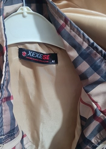 Düğmeli Midi Bej Kadın Yağmurluk - Görsel 2