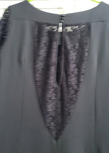 Dantel Detaylı Siyah Uzun Kollu Tulum - Görsel 6