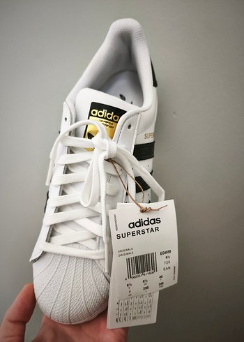 Adidas Superstar Kadın Beyaz Sneakers - Görsel 2