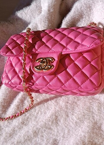 Pembe Replika Çanta  - Görsel 4