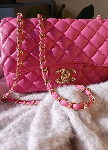 Pembe Replika Çanta  - Görsel 6