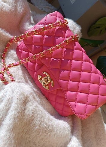Pembe Replika Çanta  - Görsel 17
