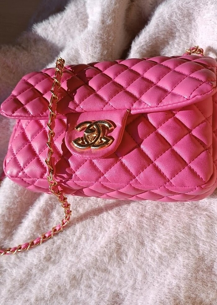 Pembe Replika Çanta  - Görsel 4