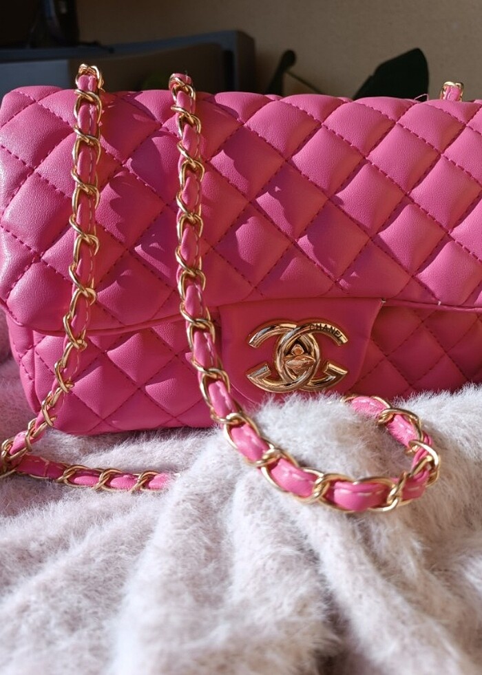 Pembe Replika Çanta  - Görsel 5