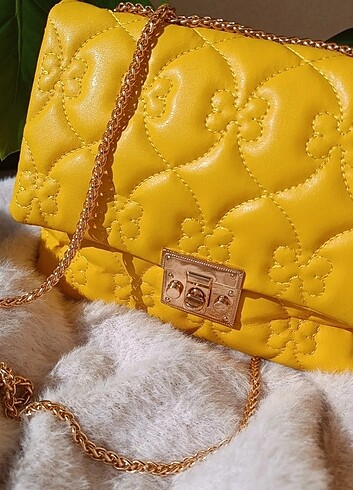 Askılı Sarı Canta - Görsel 5