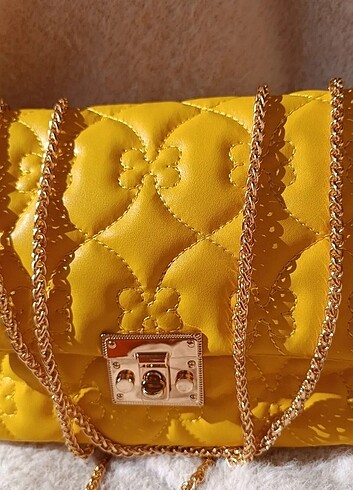 Askılı Sarı Canta - Görsel 11