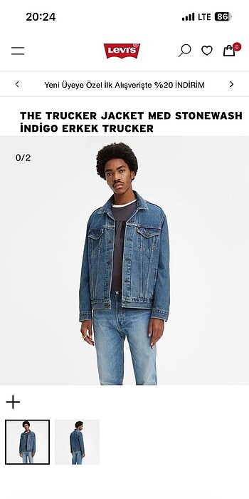 Levis kot ceket