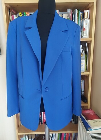 Mavi ceket oversize 