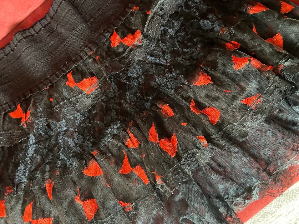 Vintage dantel büyük beden tül etek - Görsel 2