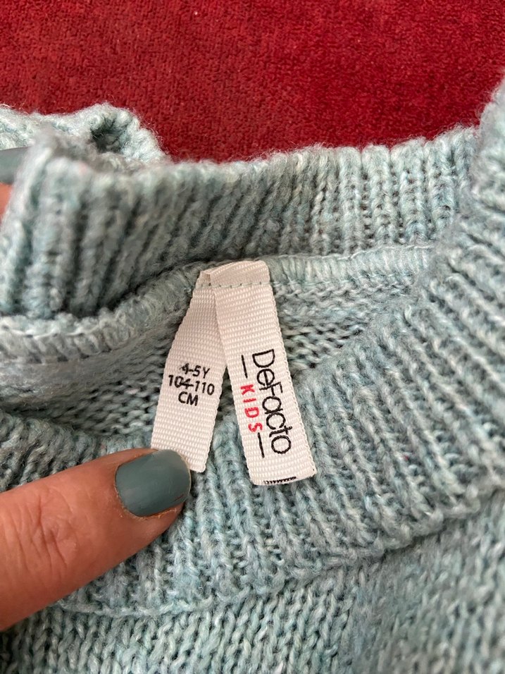 Defacto kız çocuk triko kazak 4 yaş - Görsel 3