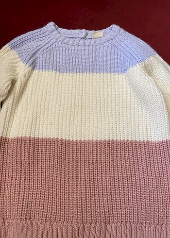 Defacto Kız Çocuk Triko Renkli Uzun Kollu Kazak - Görsel 2