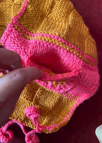 Renkli Nakışlı Çocuk Bohem Kapşonlu Atkı - Görsel 4