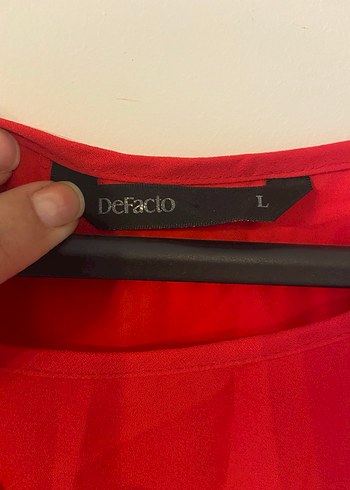 Defacto kadın kırmızı bluz large - Görsel 3