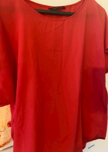 Defacto kadın kırmızı bluz large - Görsel 4